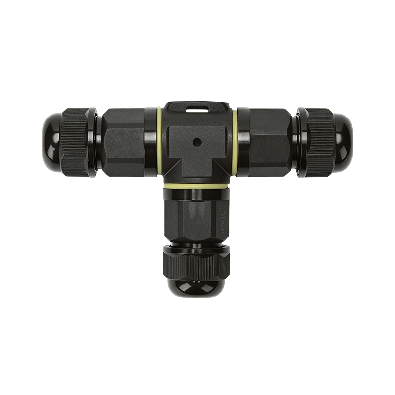 Outdoor 3-Way T-Type Waterproof Connector ZYT1