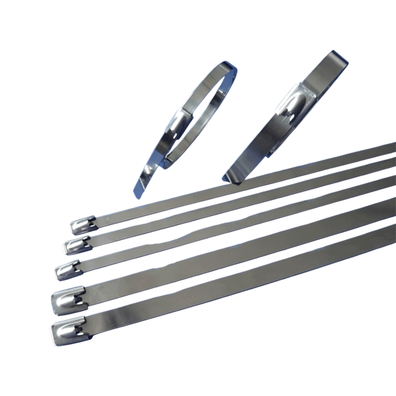 304/316 Stainless Steel Self-locking Cable Tie Anti-corrosion Metal Zip Tie