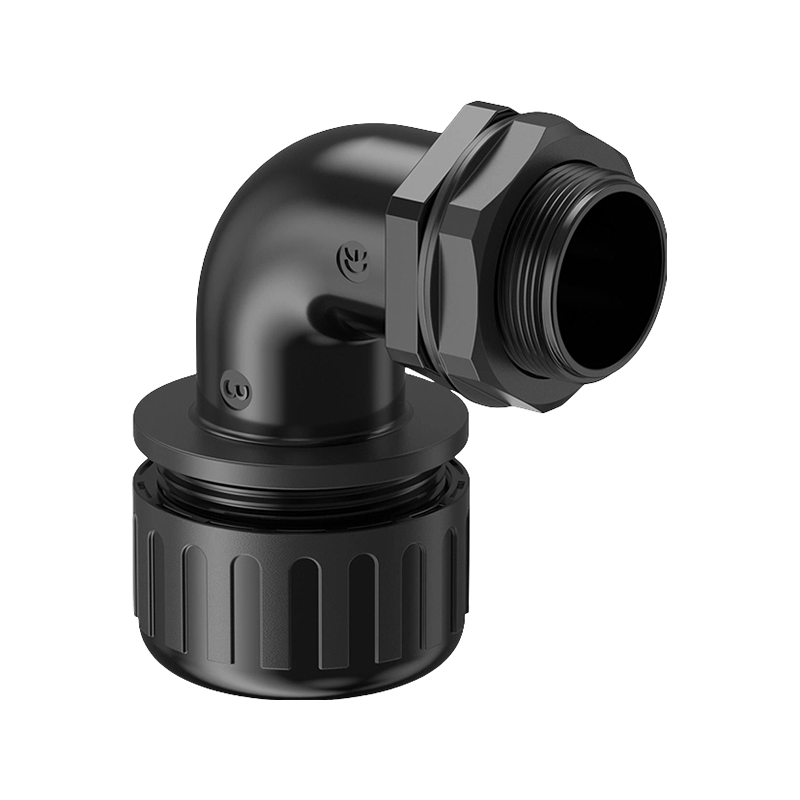 Corrugated tube waterproof elbow connector